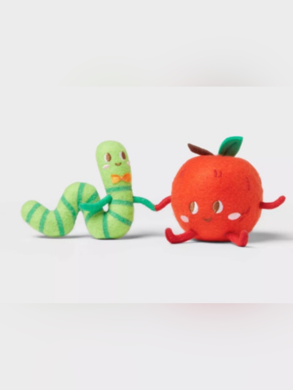 Target Spritz Apple and Worm felt decor